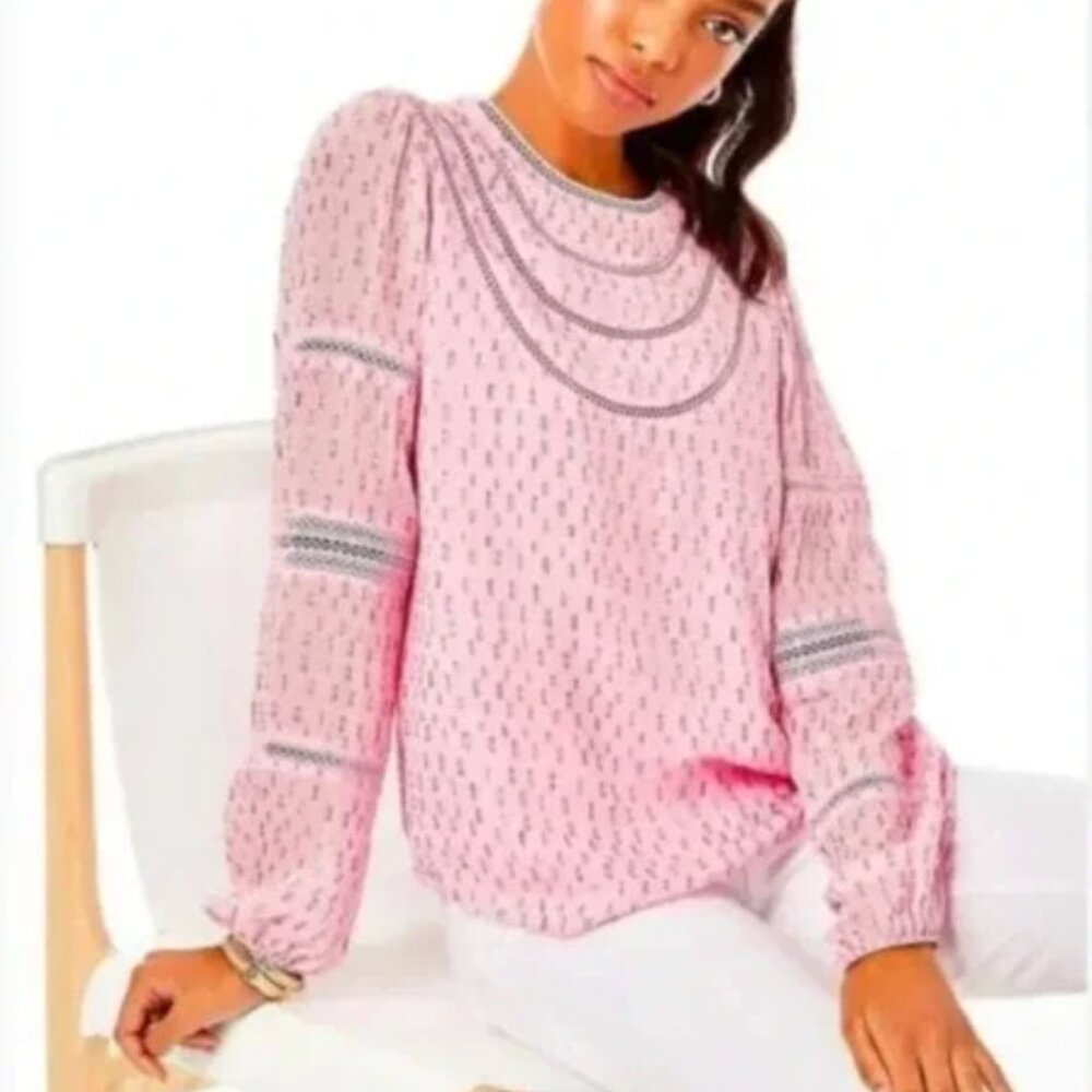 Lilly Pulitzer Briley Top in Calla LIlly Pink